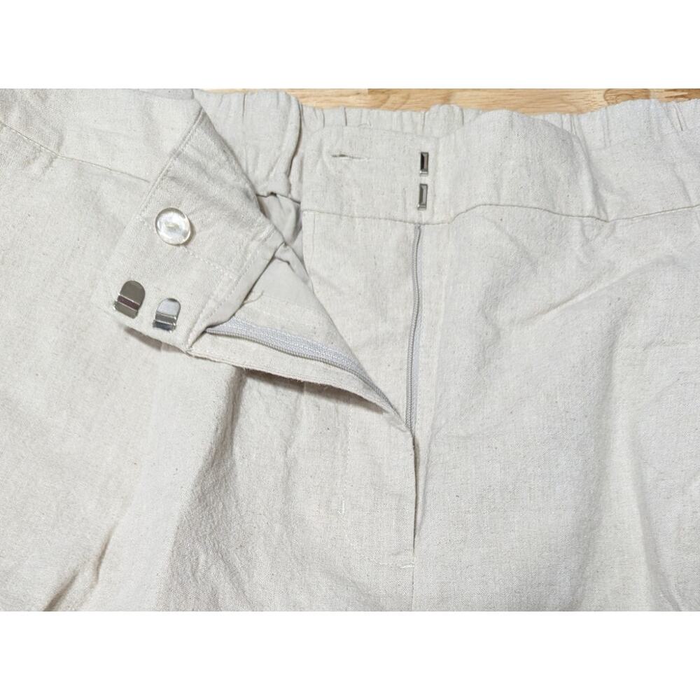 City Chic Sicilian Beige Linen Cotton Pocket Shorts Womens Trendy Plus Size 18 - Picture 9 of 13